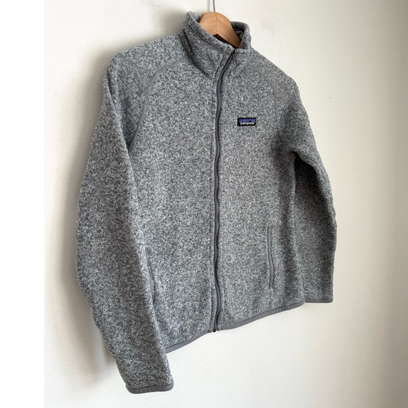 Patagonia Women's Better Sweater Fleece Jacket in Grey Birch White - Picture 4 of 6